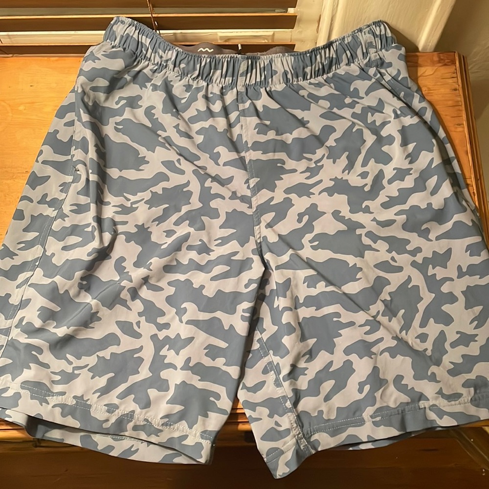 Free Fly Men’s Breeze Short Medium Blue Camo